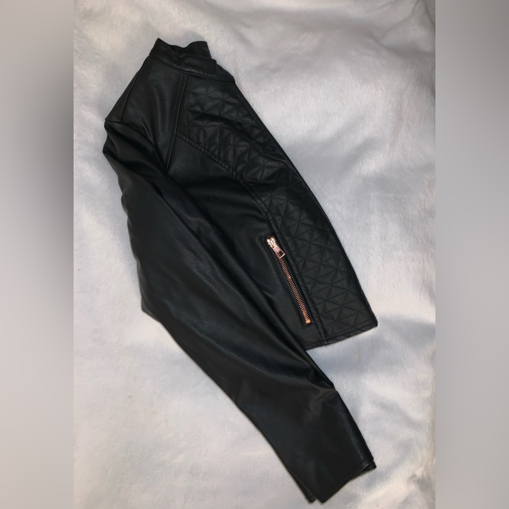 Miss Selfie Black Leather Jacket
